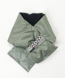 FACETASM / ファセッタズム：LOGO PRINT LONG DOWN MUFFLER：CSW-AC-U01[WAX]