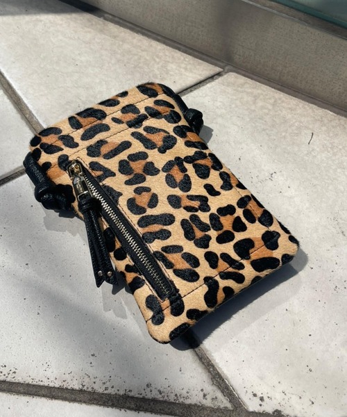 Pal collection（パルコレクション）の「ハラコ風ジップ付スマホポシェット（ショルダーバッグ・レディース・ホワイト/ホワイト系その他/ブラック系その他3・FREE）」の12枚目の写真