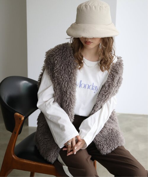 RAY CASSIN（レイカズン）の「パテットハット（ハット・レディース・ブラック/キナリ/カーキ・FREE）」の21枚目の写真