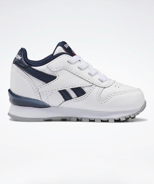 Reebok(リーボック)の「クラシックレザー ステップン フラッシュ / CLASSIC LEATHER Step 'n' Flash(スニーカー・キッズ・ホワイト×ネイビー/ホワイト×ピンク・13.0cm/14.0cm/12cm/16.0cm/15.0cm)」の11枚目の写真