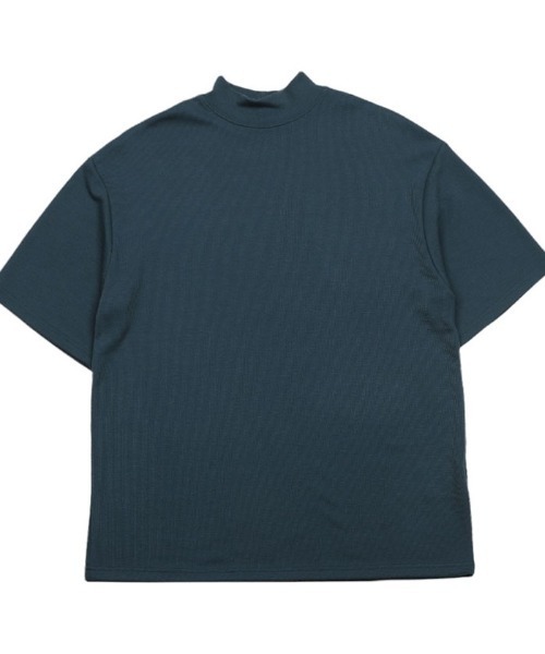 ASCLO(エジュクロ)の「ASCLO High Neck Short Sleeve T Shirt(Tシャツ/カットソー・メンズ・ブラック/アイボリー/ダークブルー・FREE)」の1枚目の写真