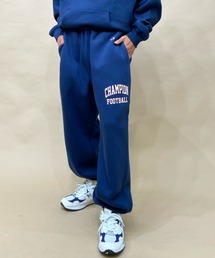 Champion（チャンピオン）の「CHAMPION/チャンピオン オーバーサイズ カレッジロゴスウェット/裏起毛 ワンポイント/セットアップ対応 C3-W219（スウェットパンツ・メンズ）」