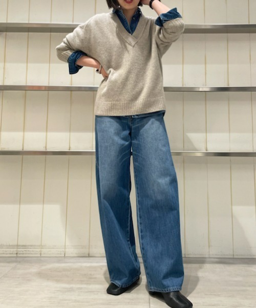 コクーンデニムパンツ
