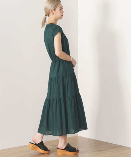 BEAMS HEART（ビームスハート）の「BEAMS HEART / スキッパー ティアード ワンピース（ワンピース・レディース・ネイビー/グリーン/その他/その他1・FREE）」の9枚目の写真