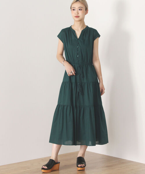 BEAMS HEART（ビームスハート）の「BEAMS HEART / スキッパー ティアード ワンピース（ワンピース・レディース・ネイビー/グリーン/その他/その他1・FREE）」の15枚目の写真