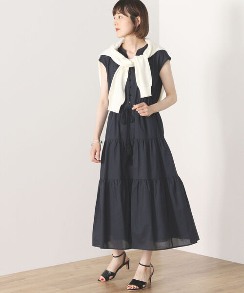 BEAMS HEART（ビームスハート）の「BEAMS HEART / スキッパー ティアード ワンピース（ワンピース・レディース・ネイビー/グリーン/その他/その他1・FREE）」の21枚目の写真