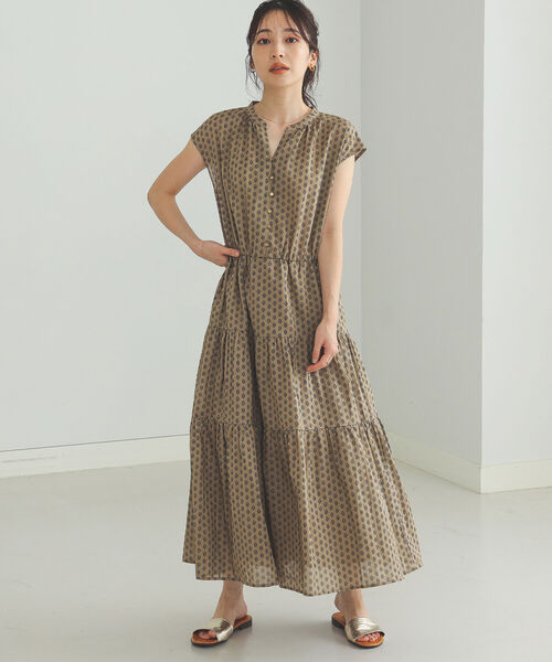 BEAMS HEART（ビームスハート）の「BEAMS HEART / スキッパー ティアード ワンピース（ワンピース・レディース・ネイビー/グリーン/その他/その他1・FREE）」の22枚目の写真