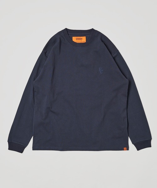 UNIVERSAL OVERALL（ユニバーサルオーバーオール）の「【UNIVERSAL OVERALL】ワンポイント刺繍ロングスリーブTシャツ / EMBROIDERY LONG SLEEVE（Tシャツ/カットソー・メンズ・ホワイト/ブラック/ネイビー/グリーン/ベージュ/チャコールグレー/オートミール・X-LARGE/MEDIUM/LARGE/SMALL）」の18枚目の写真
