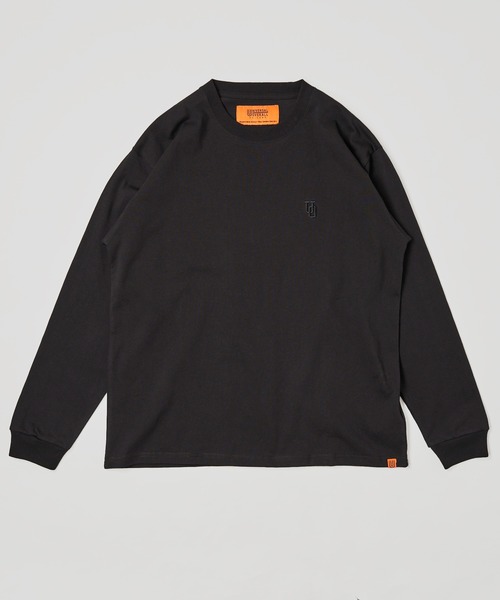 UNIVERSAL OVERALL（ユニバーサルオーバーオール）の「【UNIVERSAL OVERALL】ワンポイント刺繍ロングスリーブTシャツ / EMBROIDERY LONG SLEEVE（Tシャツ/カットソー・メンズ・ホワイト/ブラック/ネイビー/グリーン/ベージュ/チャコールグレー/オートミール・X-LARGE/MEDIUM/LARGE/SMALL）」の14枚目の写真