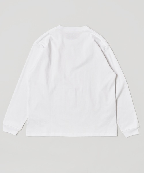 UNIVERSAL OVERALL（ユニバーサルオーバーオール）の「【UNIVERSAL OVERALL】ワンポイント刺繍ロングスリーブTシャツ / EMBROIDERY LONG SLEEVE（Tシャツ/カットソー・メンズ・ホワイト/ブラック/ネイビー/グリーン/ベージュ/チャコールグレー/オートミール・X-LARGE/MEDIUM/LARGE/SMALL）」の13枚目の写真