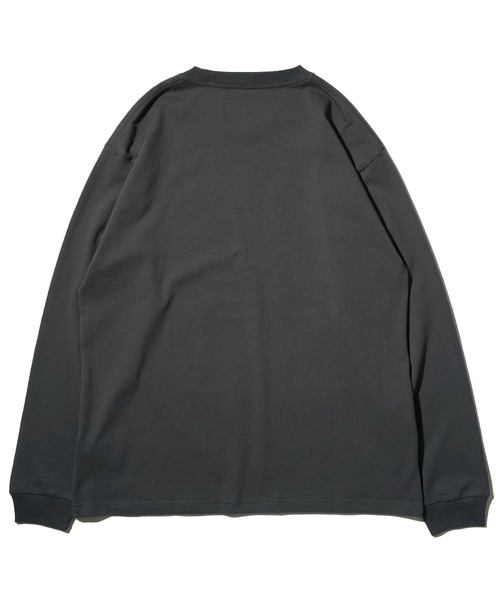 UNIVERSAL OVERALL（ユニバーサルオーバーオール）の「【UNIVERSAL OVERALL】ワンポイント刺繍ロングスリーブTシャツ / EMBROIDERY LONG SLEEVE（Tシャツ/カットソー・メンズ・ホワイト/ブラック/ネイビー/グリーン/ベージュ/チャコールグレー/オートミール・X-LARGE/MEDIUM/LARGE/SMALL）」の10枚目の写真