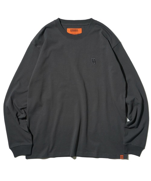 UNIVERSAL OVERALL（ユニバーサルオーバーオール）の「【UNIVERSAL OVERALL】ワンポイント刺繍ロングスリーブTシャツ / EMBROIDERY LONG SLEEVE（Tシャツ/カットソー・メンズ・ホワイト/ブラック/ネイビー/グリーン/ベージュ/チャコールグレー/オートミール・X-LARGE/MEDIUM/LARGE/SMALL）」の11枚目の写真