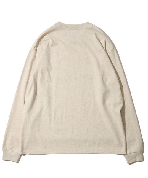 UNIVERSAL OVERALL（ユニバーサルオーバーオール）の「【UNIVERSAL OVERALL】ワンポイント刺繍ロングスリーブTシャツ / EMBROIDERY LONG SLEEVE（Tシャツ/カットソー・メンズ・ホワイト/ブラック/ネイビー/グリーン/ベージュ/チャコールグレー/オートミール・X-LARGE/MEDIUM/LARGE/SMALL）」の9枚目の写真