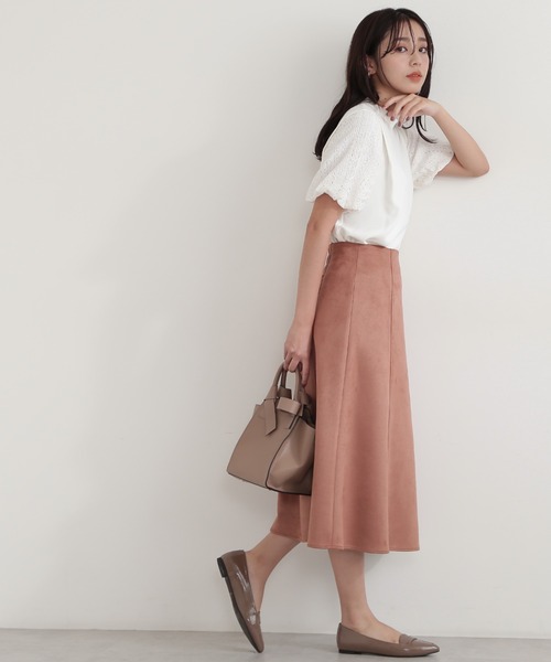 NATURAL BEAUTY BASIC（ナチュラルビューティーベーシック）の「キカレースドッキングブラウス（シャツ/ブラウス・レディース・ブラック/レッド/オフホワイト・SMALL/MEDIUM）」の10枚目の写真