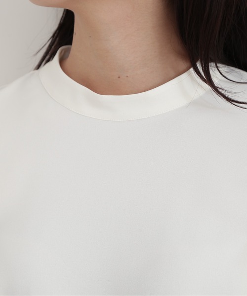 NATURAL BEAUTY BASIC（ナチュラルビューティーベーシック）の「キカレースドッキングブラウス（シャツ/ブラウス・レディース・ブラック/レッド/オフホワイト・SMALL/MEDIUM）」の7枚目の写真