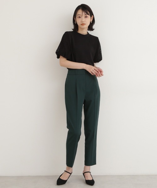 NATURAL BEAUTY BASIC（ナチュラルビューティーベーシック）の「キカレースドッキングブラウス（シャツ/ブラウス・レディース・ブラック/レッド/オフホワイト・SMALL/MEDIUM）」の11枚目の写真