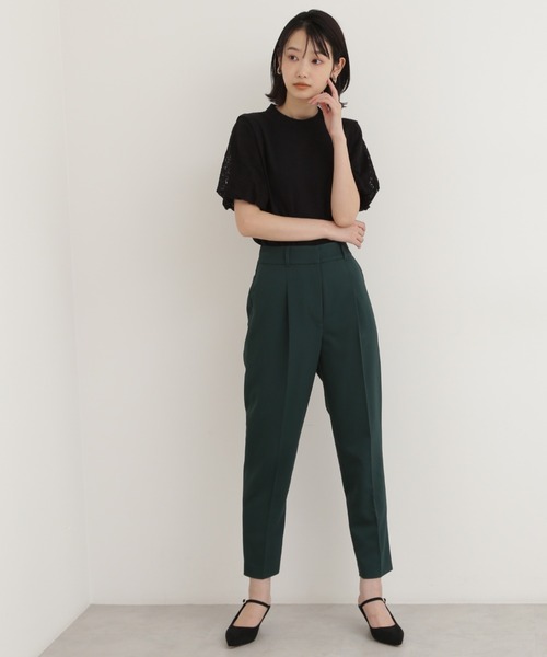 NATURAL BEAUTY BASIC（ナチュラルビューティーベーシック）の「キカレースドッキングブラウス（シャツ/ブラウス・レディース・ブラック/レッド/オフホワイト・SMALL/MEDIUM）」の5枚目の写真