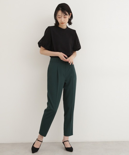 NATURAL BEAUTY BASIC（ナチュラルビューティーベーシック）の「キカレースドッキングブラウス（シャツ/ブラウス・レディース・ブラック/レッド/オフホワイト・SMALL/MEDIUM）」の8枚目の写真