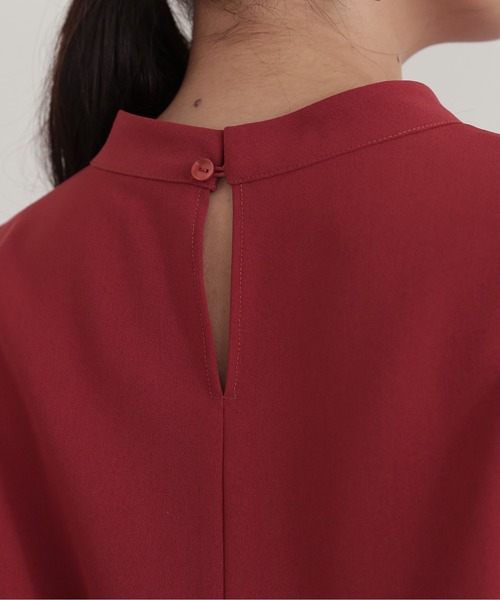 NATURAL BEAUTY BASIC（ナチュラルビューティーベーシック）の「キカレースドッキングブラウス（シャツ/ブラウス・レディース・ブラック/レッド/オフホワイト・SMALL/MEDIUM）」の9枚目の写真