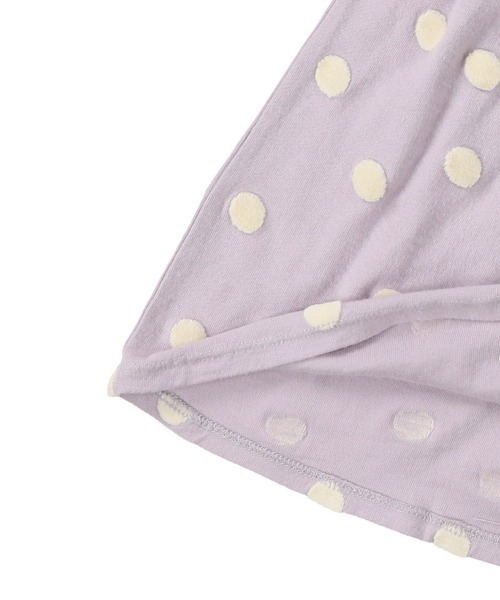 FITH（フィス）の「ドットカットベロアジャガード 長袖 ひざ丈ギャザーワンピース（ワンピース・キッズ・ブラウン/ホワイト/パープル・100/110/120/80/90）」の11枚目の写真
