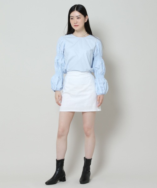 ALAND（エーランド）の「3.3 Field Trip／LINEN MINIスカート 2165275（スカート・レディース・ブラック/ホワイト・FREE）」の15枚目の写真