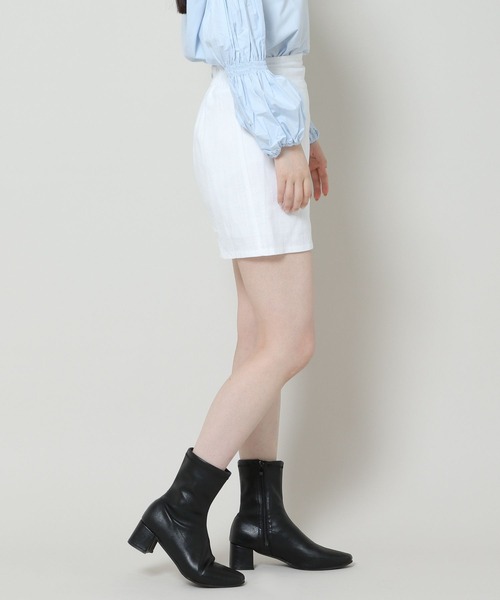 ALAND（エーランド）の「3.3 Field Trip／LINEN MINIスカート 2165275（スカート・レディース・ブラック/ホワイト・FREE）」の7枚目の写真