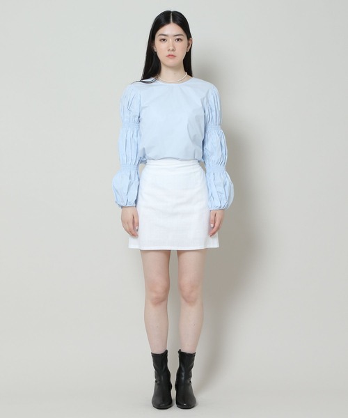 ALAND（エーランド）の「3.3 Field Trip／LINEN MINIスカート 2165275（スカート・レディース・ブラック/ホワイト・FREE）」の18枚目の写真