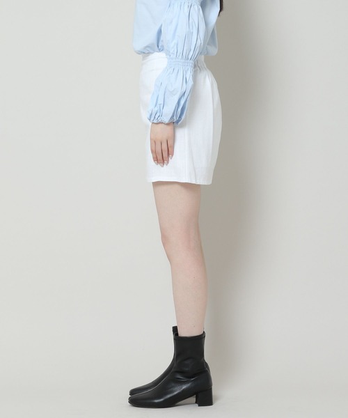 ALAND（エーランド）の「3.3 Field Trip／LINEN MINIスカート 2165275（スカート・レディース・ブラック/ホワイト・FREE）」の10枚目の写真