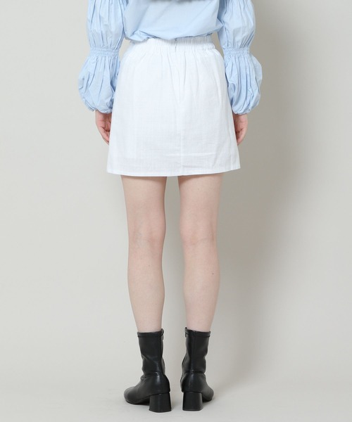 ALAND（エーランド）の「3.3 Field Trip／LINEN MINIスカート 2165275（スカート・レディース・ブラック/ホワイト・FREE）」の14枚目の写真