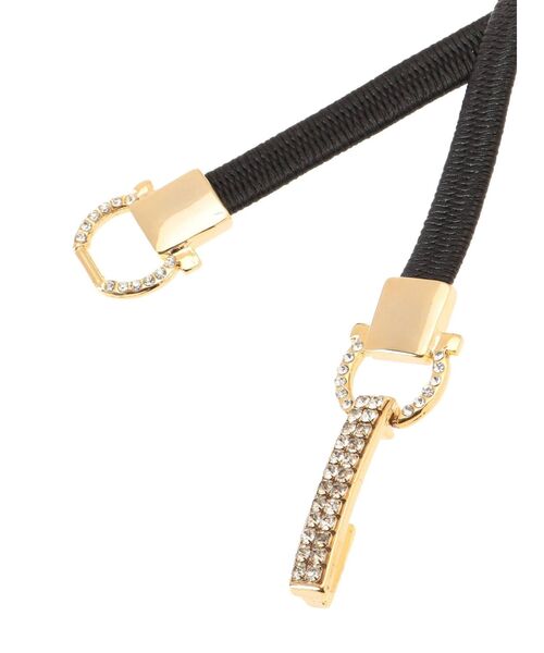 RESEXXY（リゼクシー）の「ストーンホースビットゴムベルト（ベルト・レディース・ブラック/ベージュ・FREE）」の8枚目の写真