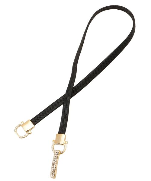 RESEXXY（リゼクシー）の「ストーンホースビットゴムベルト（ベルト・レディース・ブラック/ベージュ・FREE）」の7枚目の写真