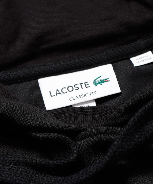 LACOSTE（ラコステ）の「LACOSTE/ラコステ SPORT Fleece Hoodie パーカー（パーカー・メンズ・ブラック/ブルー・L/XL/S/M）」の6枚目の写真