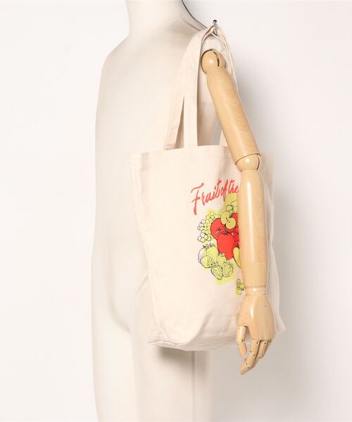 PRESTAGE DUNPHY トートバッグ クリーム色 赤文字 PRESTAGE DUNPHY トートバッグ クリーム色 赤文字 PRESTAGE DUNPHY