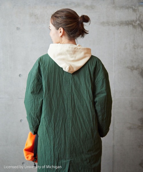 PAR ICI（パーリッシィ）の「コットンナイロンウェザー EDODAKIチェスターコート（チェスターコート・レディース・グリーン/ベージュ/チャコールグレー/グレー/グリーン系その他・FREE）」の10枚目の写真