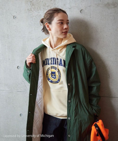 PAR ICI（パーリッシィ）の「コットンナイロンウェザー EDODAKIチェスターコート（チェスターコート・レディース・グリーン/ベージュ/チャコールグレー/グレー/グリーン系その他・FREE）」の12枚目の写真