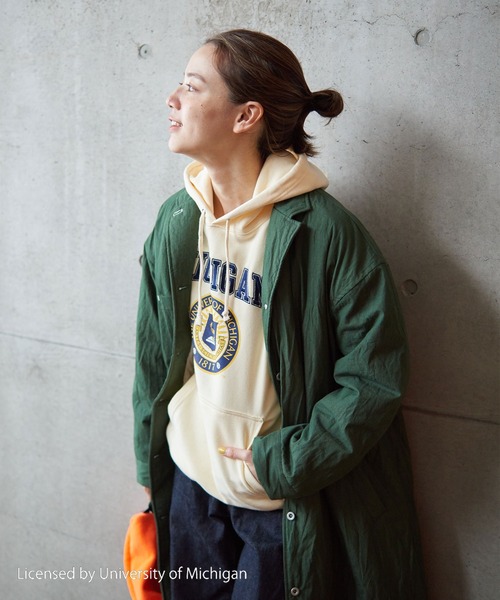 PAR ICI（パーリッシィ）の「コットンナイロンウェザー EDODAKIチェスターコート（チェスターコート・レディース・グリーン/ベージュ/チャコールグレー/グレー/グリーン系その他・FREE）」の17枚目の写真