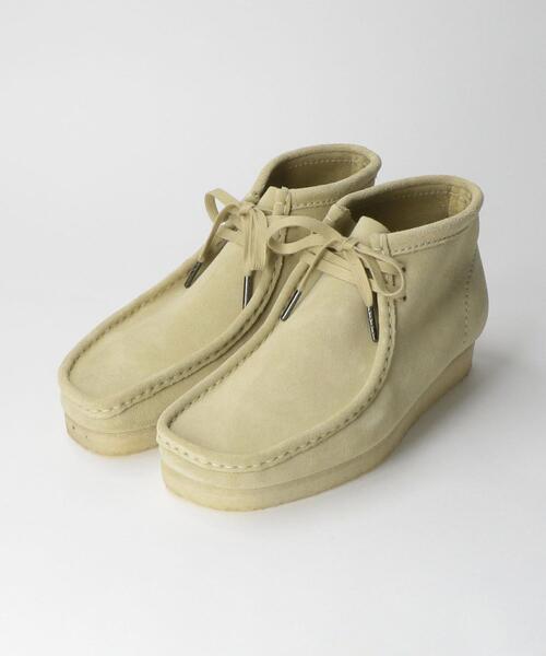 Clarks(クラークス)の「<CLARKS> WALLABEE BT/シューズ(モカシン/デッキシューズ・メンズ・ブラック/ベージュ・8/9/7)」の1枚目の写真