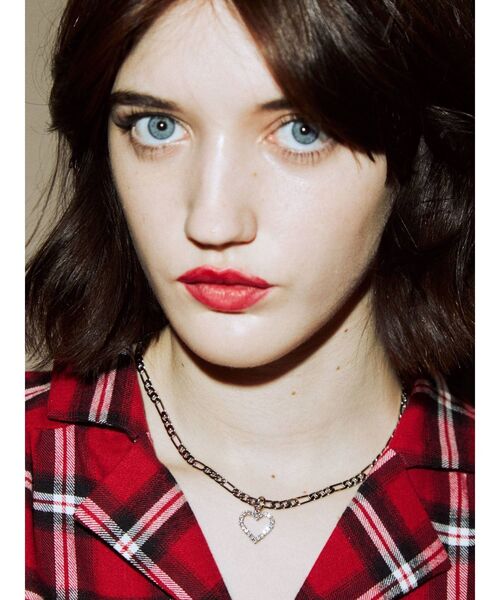 jouetie(ジュエティ)の「ラインストーンハートネックレス(ネックレス・レディース・シルバー/ゴールド・FREE)」の5枚目の写真