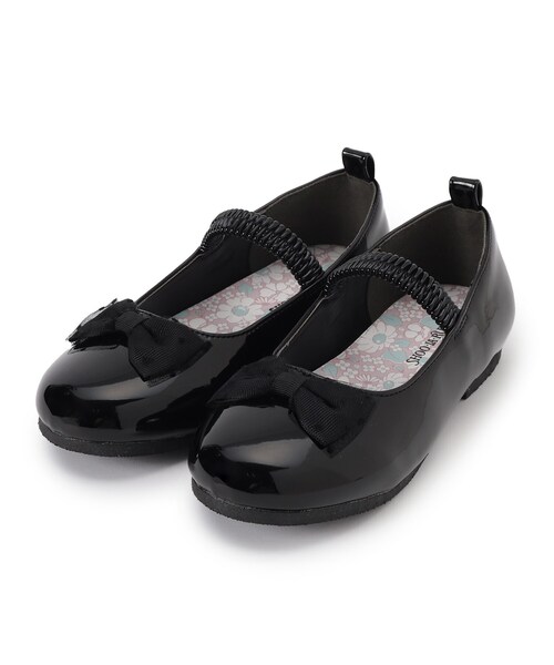 SHOO・LA・RUE（シューラルー）の「◆【セレモニー】チュールリボンシューズ（ドレスシューズ・キッズ・ブラック/ブラック系7・20/80/90）」の3枚目の写真