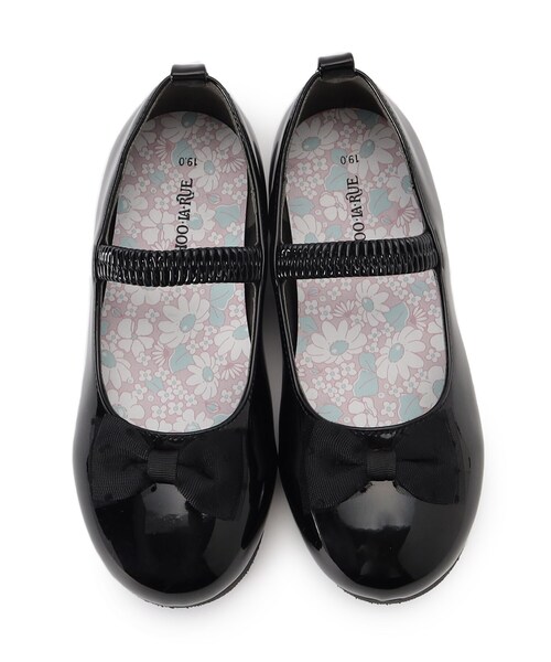 SHOO・LA・RUE（シューラルー）の「◆【セレモニー】チュールリボンシューズ（ドレスシューズ・キッズ・ブラック/ブラック系7・20/80/90）」の6枚目の写真