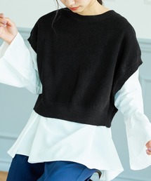 coca（coca） | ニットミニベスト(ベスト)