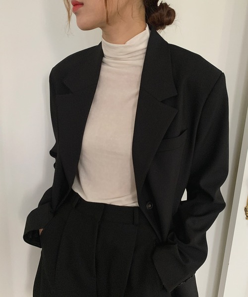 MUYMONA(ムイモナ)の「ハーフスリーブ ウールタートルトップ mmw22a002【MUYMONA】【2022AW】(Tシャツ/カットソー・レディース・ブラック/ベージュ/クリーム・FREE)」の18枚目の写真