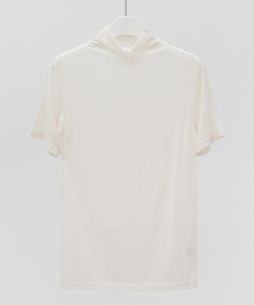 MUYMONA(ムイモナ)の「ハーフスリーブ ウールタートルトップ mmw22a002【MUYMONA】【2022AW】(Tシャツ/カットソー・レディース・ブラック/ベージュ/クリーム・FREE)」の9枚目の写真