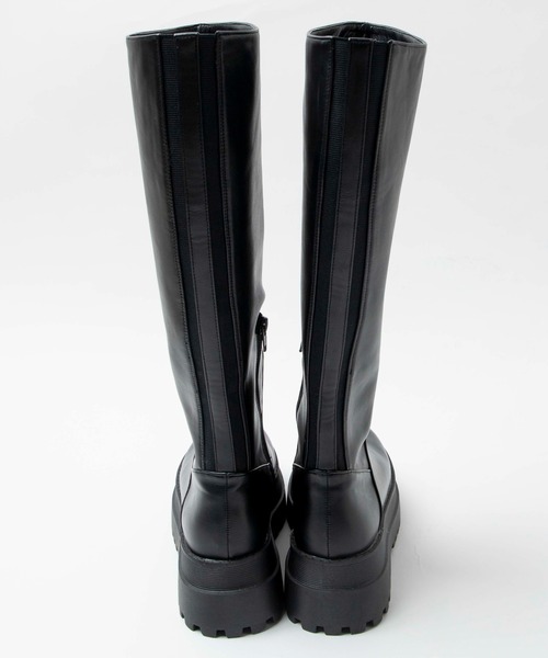 WEGO（ウィゴー）の「★WEGO/ボリュームロングブーツ（ブーツ・レディース・ブラック・MEDIUM/LARGE）」の7枚目の写真