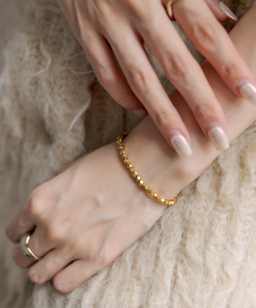 mystic（ミスティック）の「Lara メタルビーズブレスレット（ブレスレット・レディース・シルバー/ゴールド・ONE SIZE）」の3枚目の写真