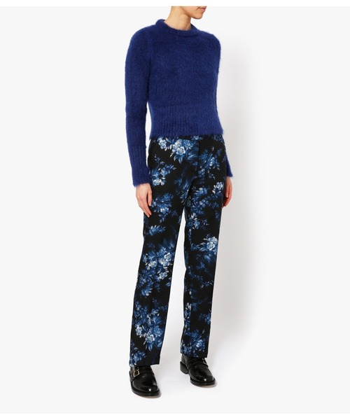 Erdem（アーデム）の「PRINTED STRAIGHT FULL LENGTH TROUSERS（スラックス・レディース・ブルー・8/6）」の2枚目の写真