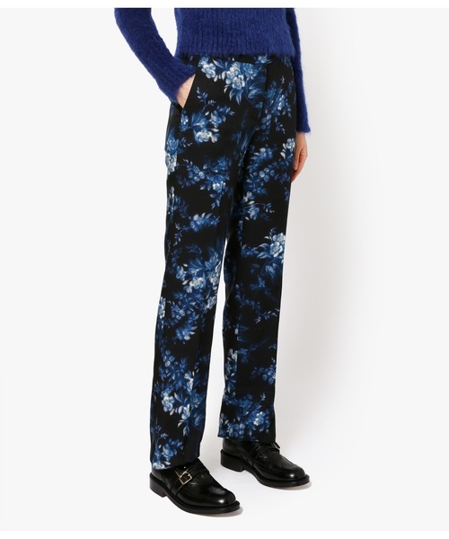 Erdem（アーデム）の「PRINTED STRAIGHT FULL LENGTH TROUSERS（スラックス・レディース・ブルー・8/6）」の7枚目の写真