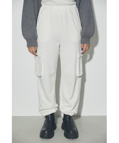 LAGUA GEM（ラグアジェム）の「SIDE POCKET SW PT スウェットパンツ（スウェットパンツ・レディース・アイボリー/グレー/ブラック・FREE）」の4枚目の写真