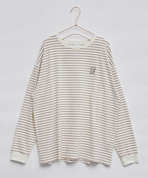 ROPE' PICNIC(ロペピクニック)の「【一部店舗限定】おもちくん×ROPE' PICNIC/マルチボーダーロングTシャツ(Tシャツ/カットソー・レディース・ホワイト系その他・38)」の8枚目の写真