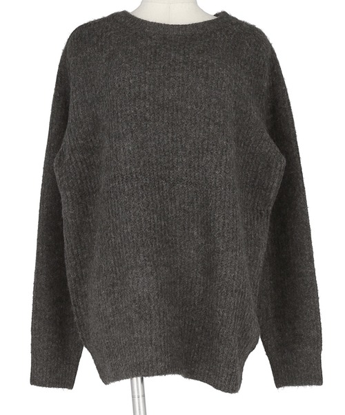 coca（coca）（コカ）の「ヤック風エポーレットスリーブプルオーバー（ニット/セーター・レディース・チャコール/ピンク・M/L）」の15枚目の写真